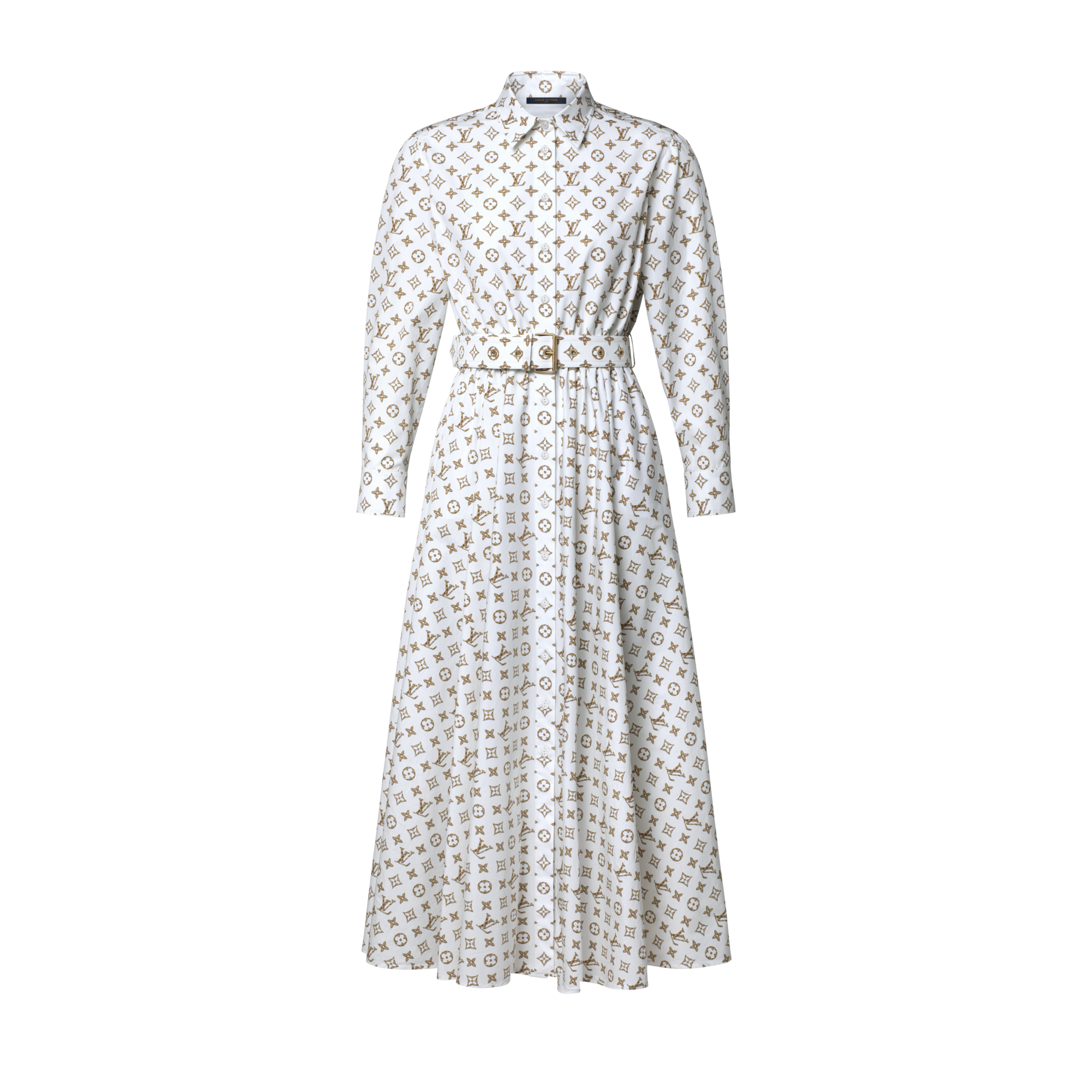 Raffia Monogram Shirt Dress - Ready-to-Wear | LOUIS VUITTON